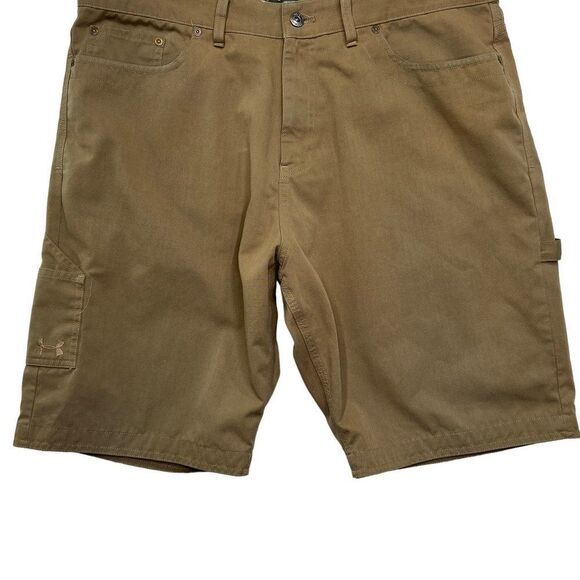 Under Armour Men's Brown Ripstop Carpenter Shorts - Picture 4 of 9
